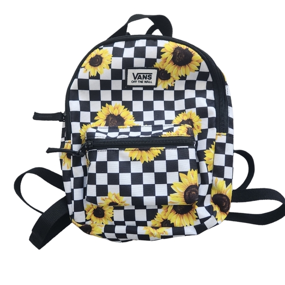 Vans Bags Vans Off The Wall Sunflower Checkered Print Adjustable